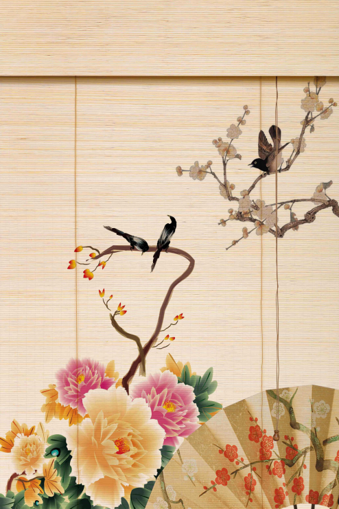 MOTORIZED BAMBOO BLINDS